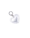 Lederen sleutelhanger | Metallic | Hart