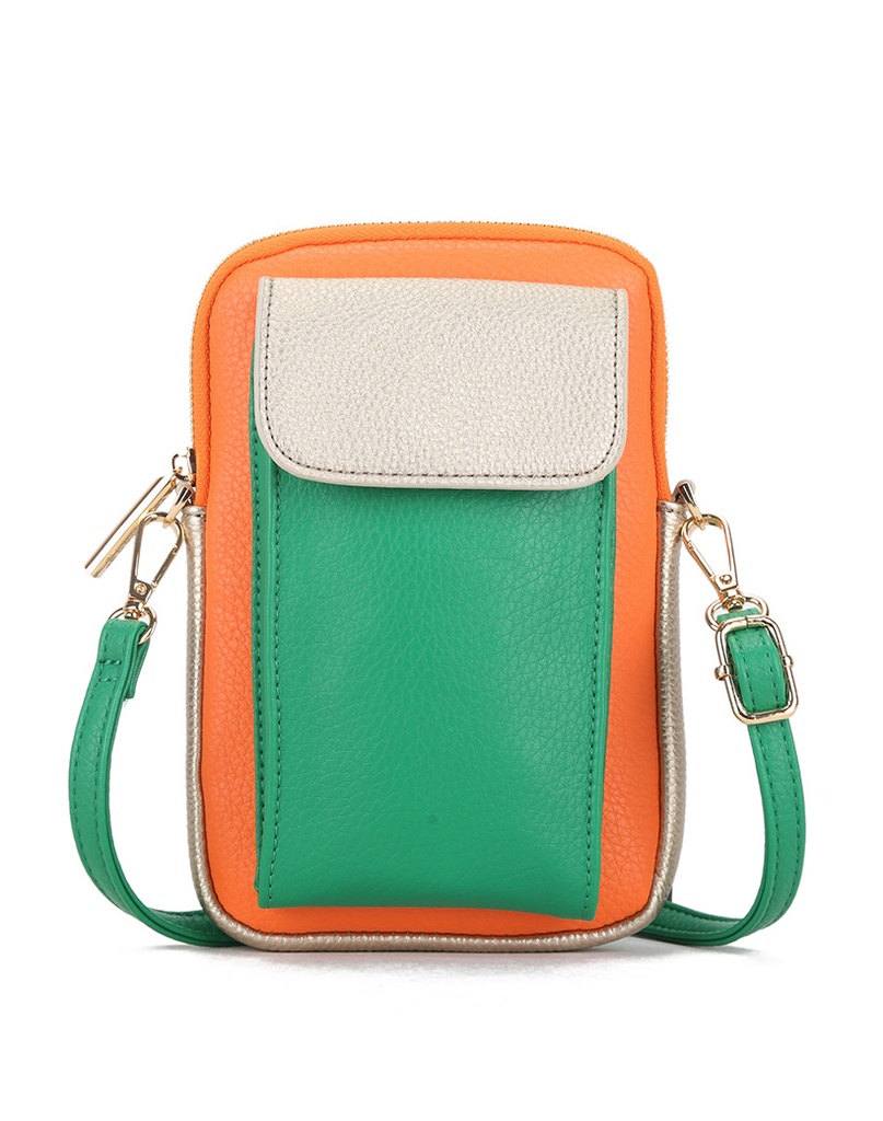 Kunstlederen telefoontas combi-kleur | 30280