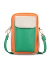 Kunstlederen telefoontas combi-kleur | 30280
