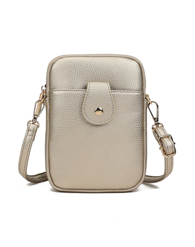 Kunstlederen schoudertas metallic | 30279 (Goud)