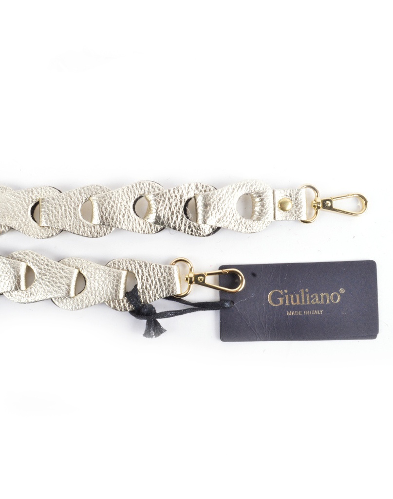 Schouderband gevlochten metallic Breed XL | 5590902