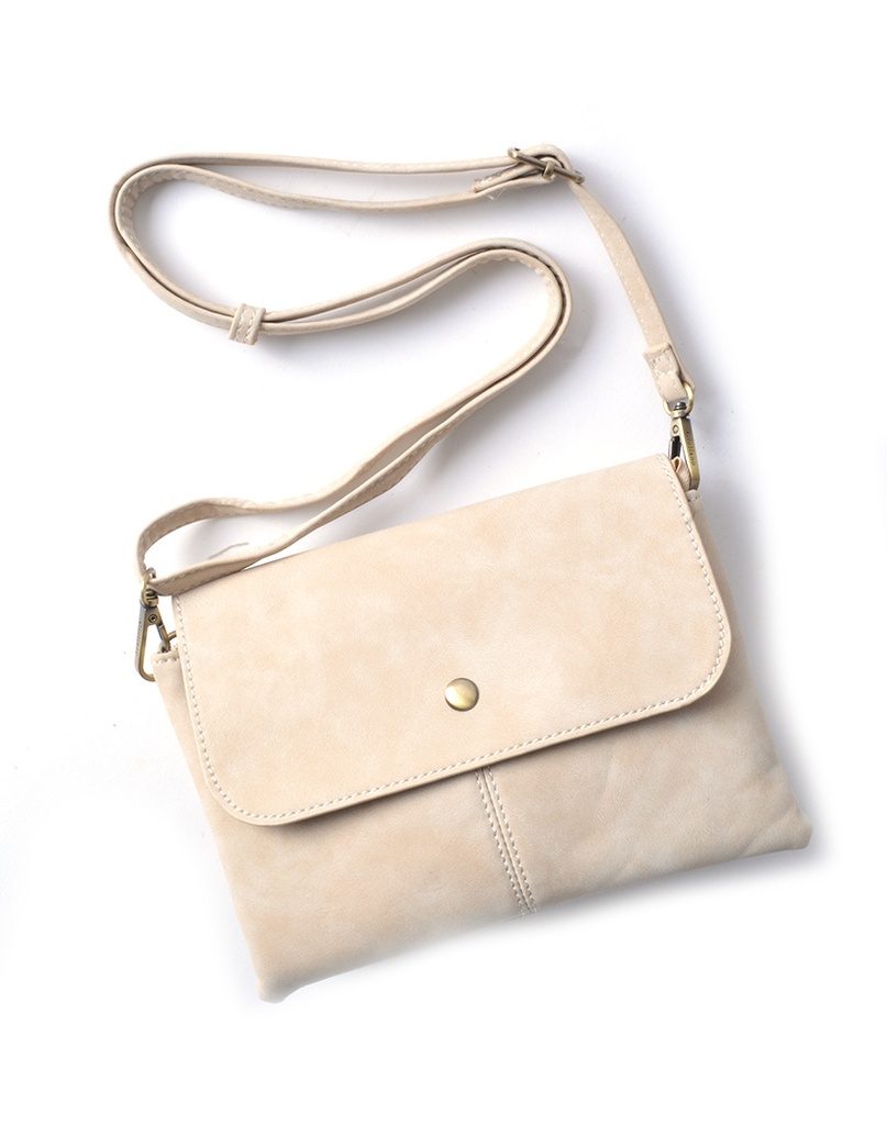 Kunstlederen clutch | 20103 (Beige)
