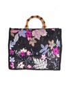 Kunstlederen pailletten handtas | 80138