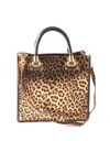 Lederen Handtas | Metallic  Panter| 552992