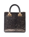 Lederen Handtas | Metallic  Panter| 552992