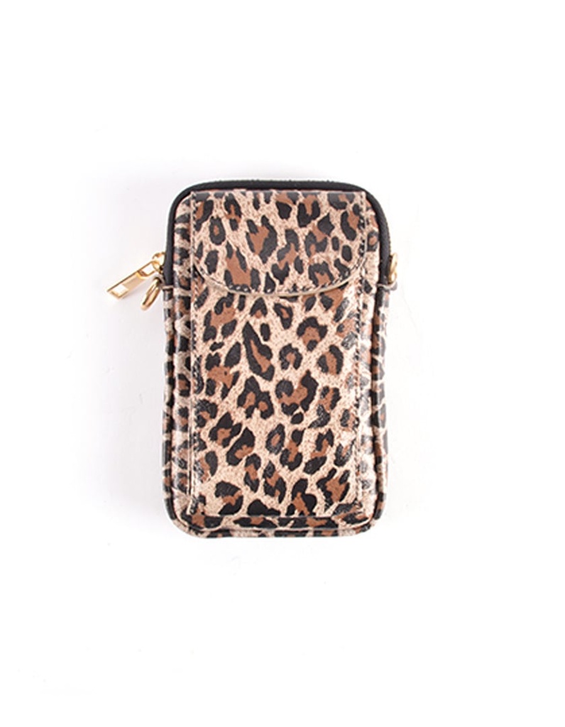 Nubuck telefoontasje | Metallic | 5527922