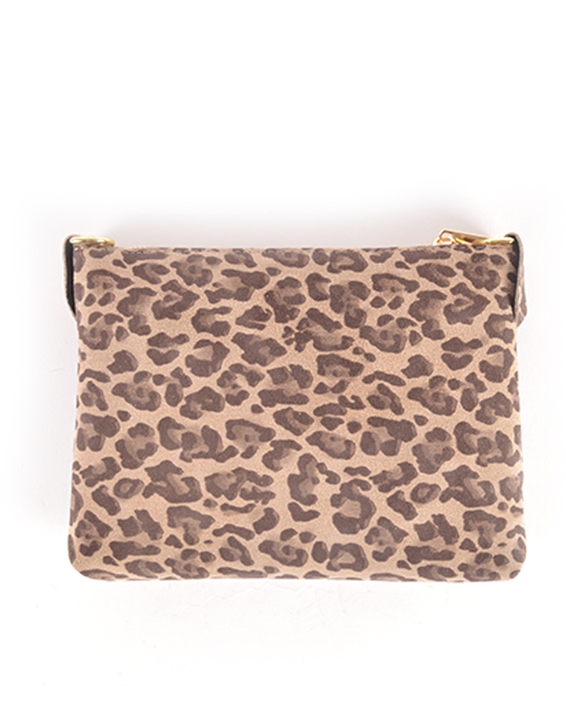 Lederen Panter Metallic Clutch | 5529731