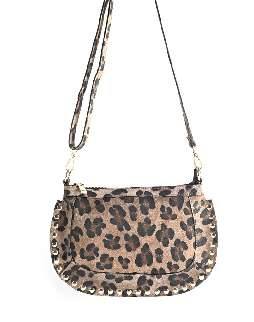 Nubuck panter schoudertas | 552962