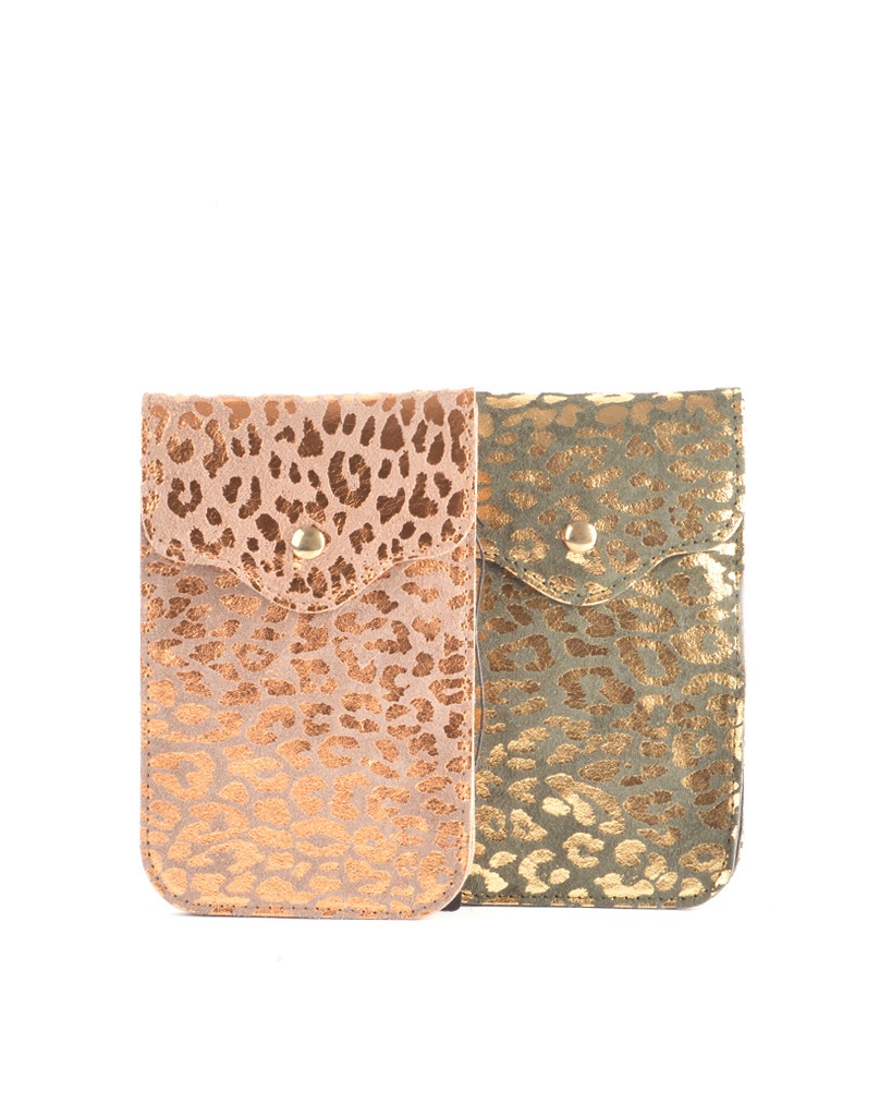 Nubuck Schoudertasje | Telefoontasje | Panter | 552328