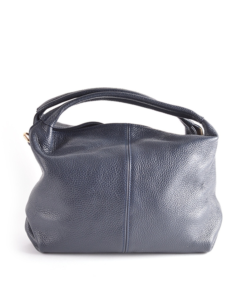 Lederen handtas | 552335 (Donkerblauw)
