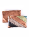 Lederen schoudertas - Rainbow Metallic | 552807