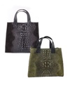 Leren handtas | Kroko | 900038