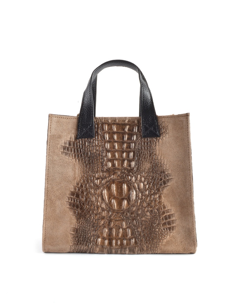 Leren handtas | Kroko | 900038