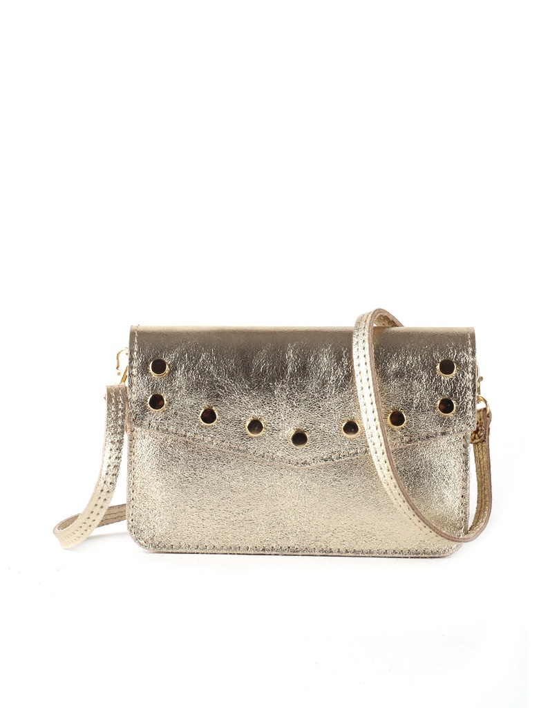 Leren Schoudertasje | Beltbag Metallic | 900058