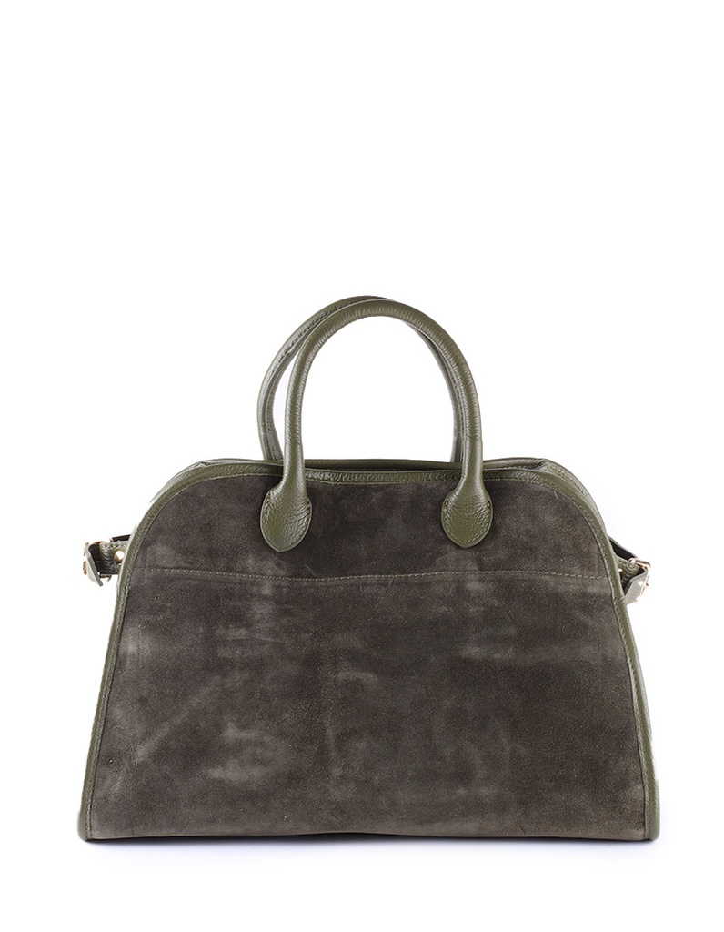 Lederen handtas | Suède | 552352 (Zwart)