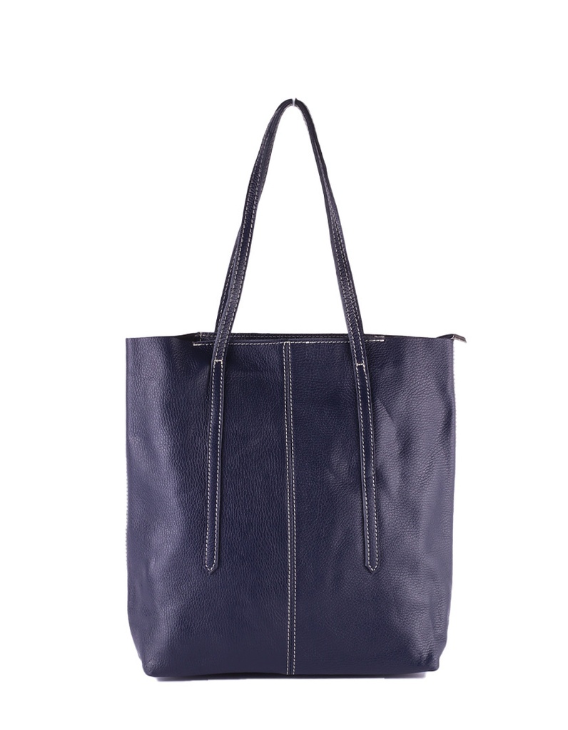 Lederen shopper | 552353 (Donkerblauw)
