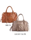 Lederen handtas | 552340 (Groot)