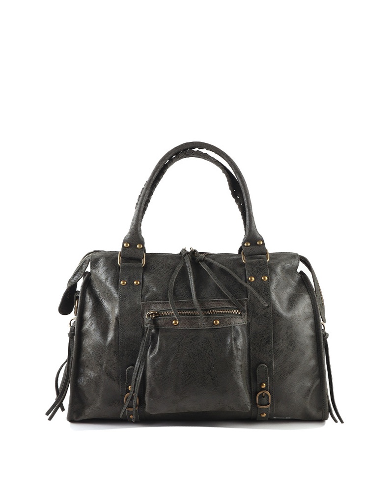 Lederen handtas | 552340 (Groot)