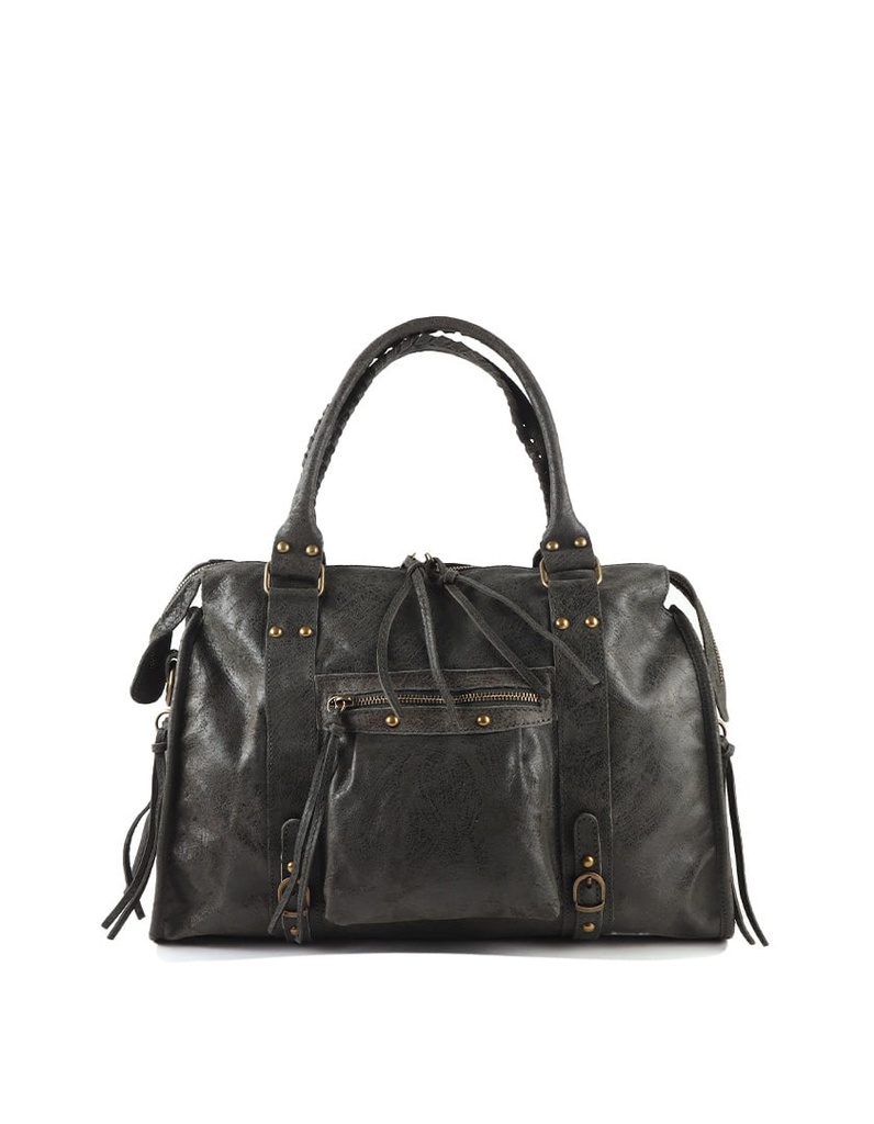 Lederen handtas | 552340 (Groot)