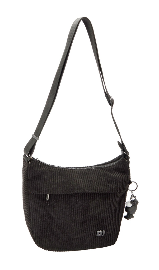 David Jones | Ribfluweel schoudertas | CM7684 (Zwart)