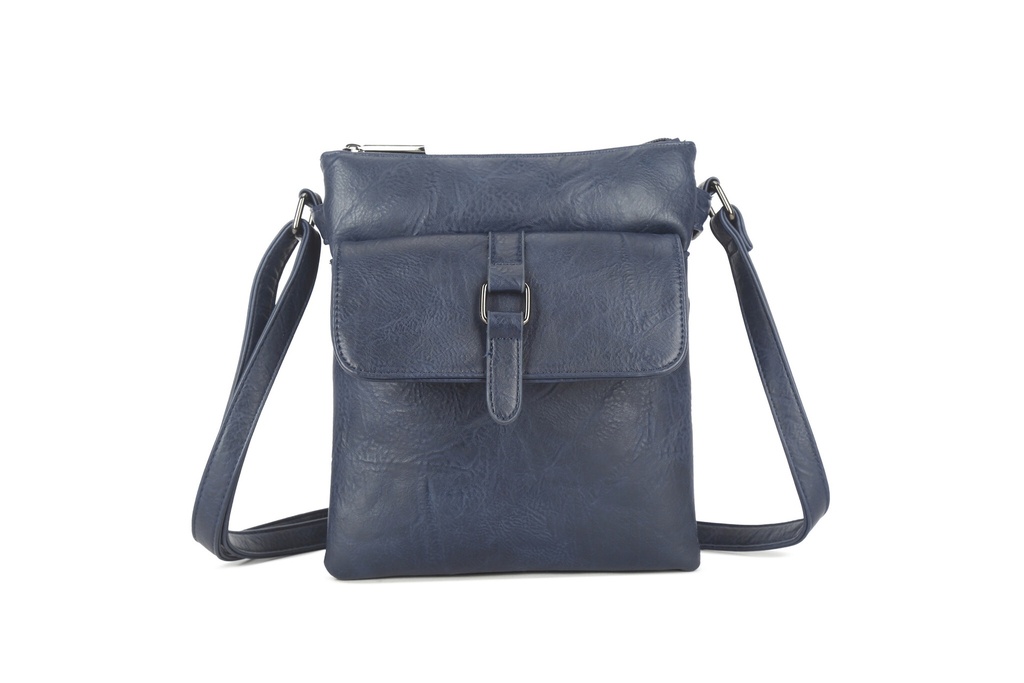 Kunstlederen schoudertas | 88000 (Donkerblauw)