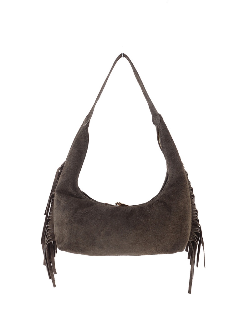 Suede schoudertas | 552409