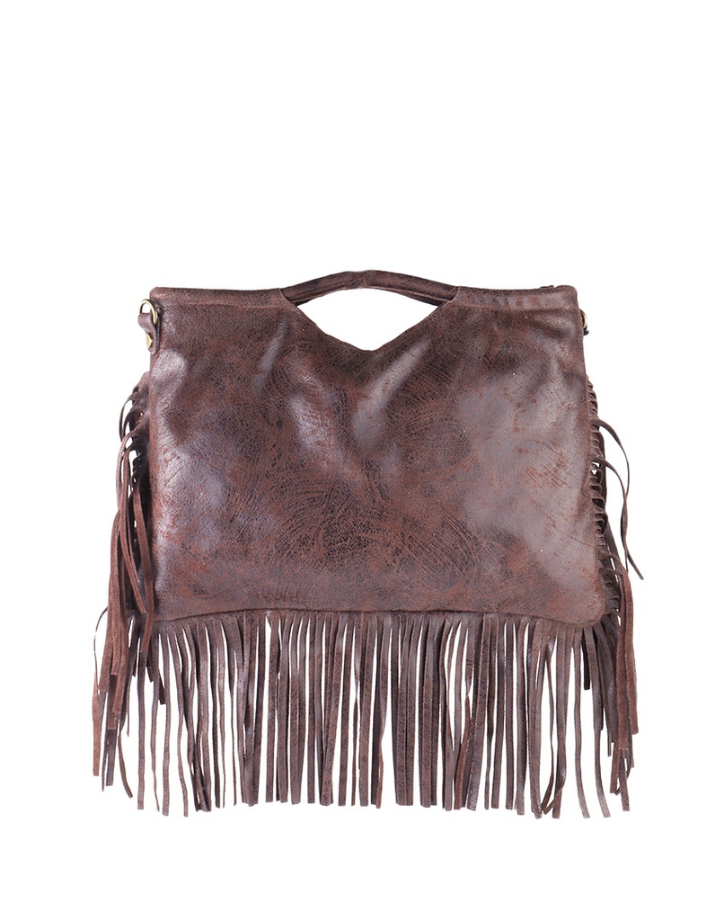 Lederen handtas | Suede | 552427