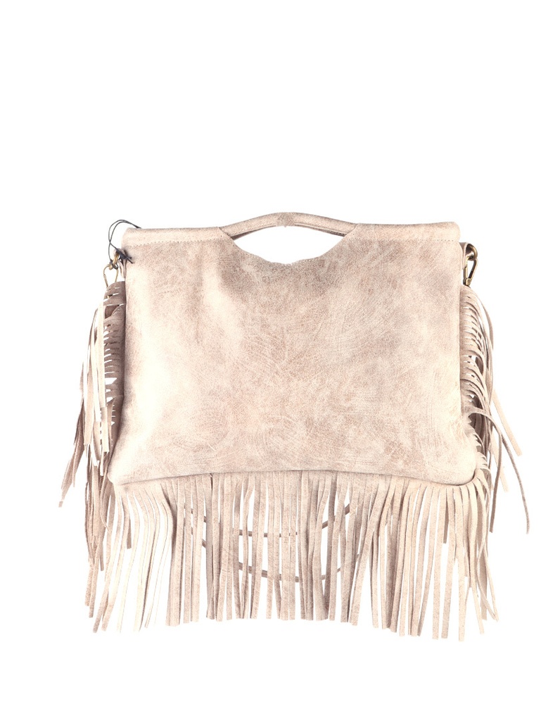 Lederen handtas | Suede | 552427
