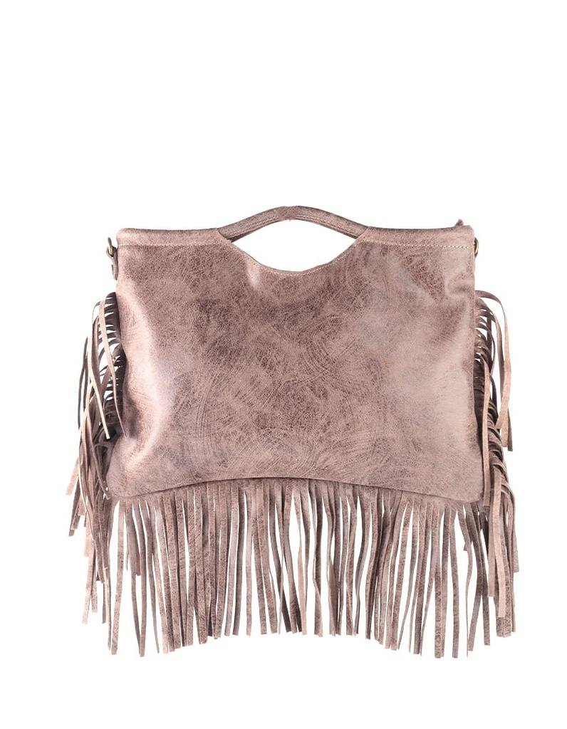 Lederen handtas | Suede | 552427