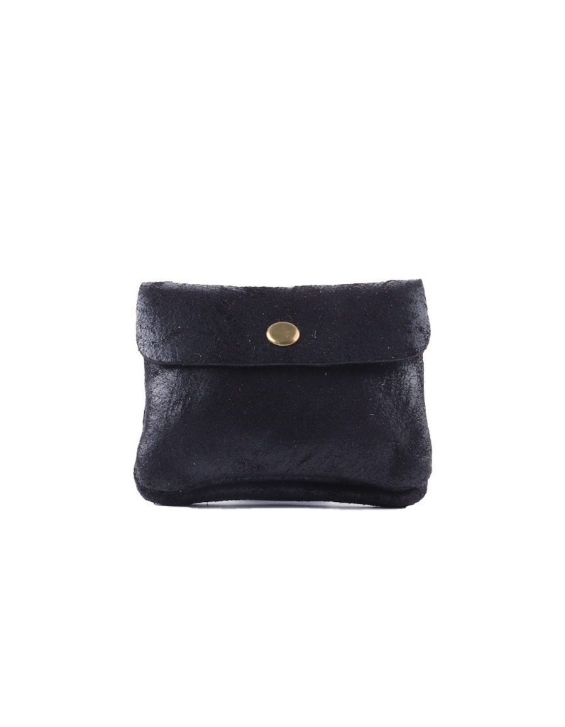Suede portemonnee | 559095 (Zwart)