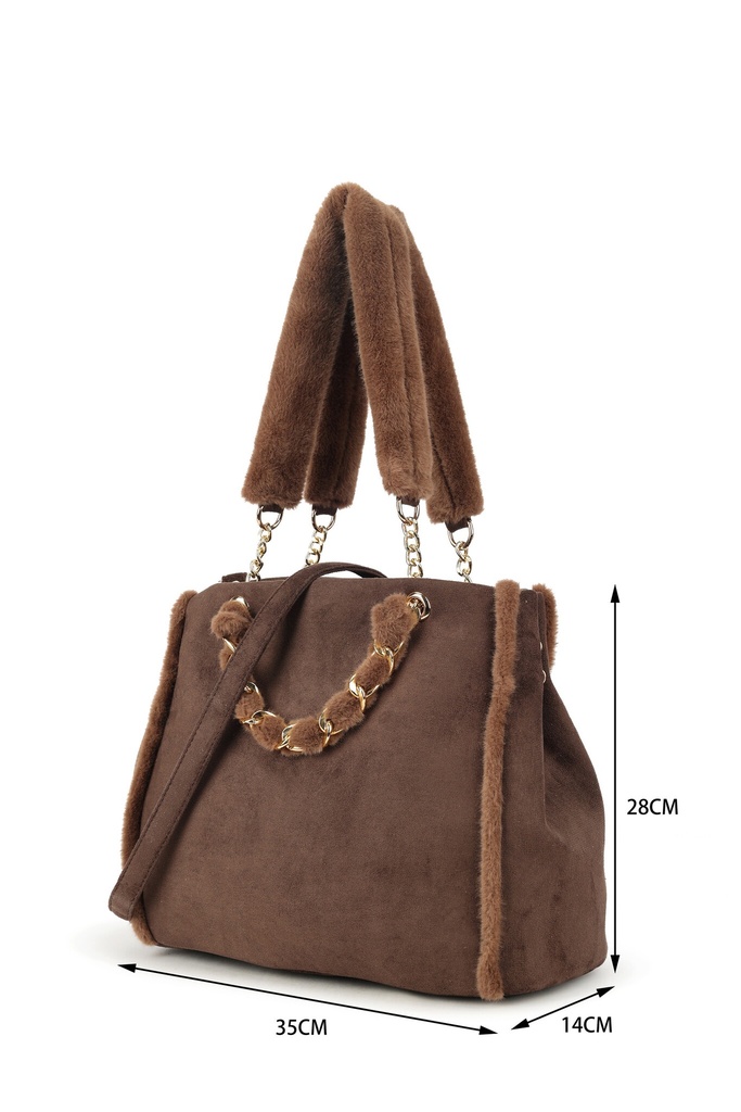 Kunst suede schoudertas | 70135