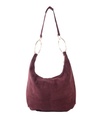 Lederen schouder | Suede | 552428