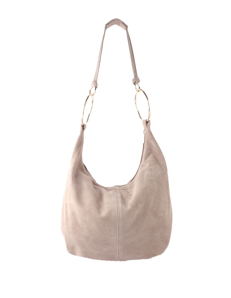 Lederen schouder | Suede | 552428
