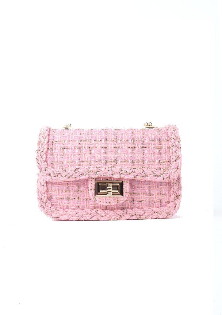 Kunstlederen schoudertas| 88066 (Roze)