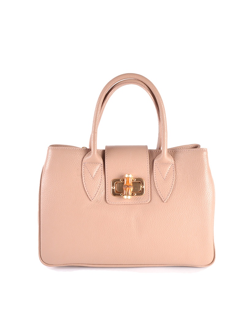 Lederen handtas | Effen | 552833