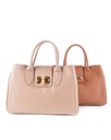 Lederen handtas | Effen | 552833