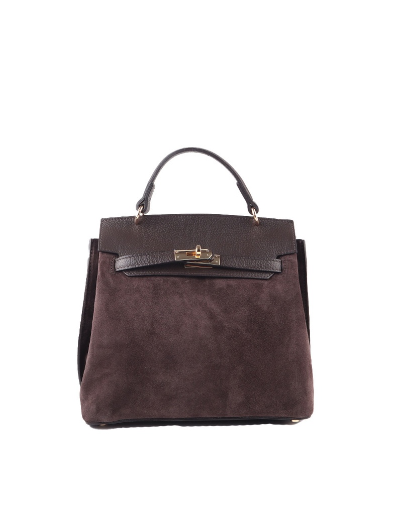 Suede handtas | 552493