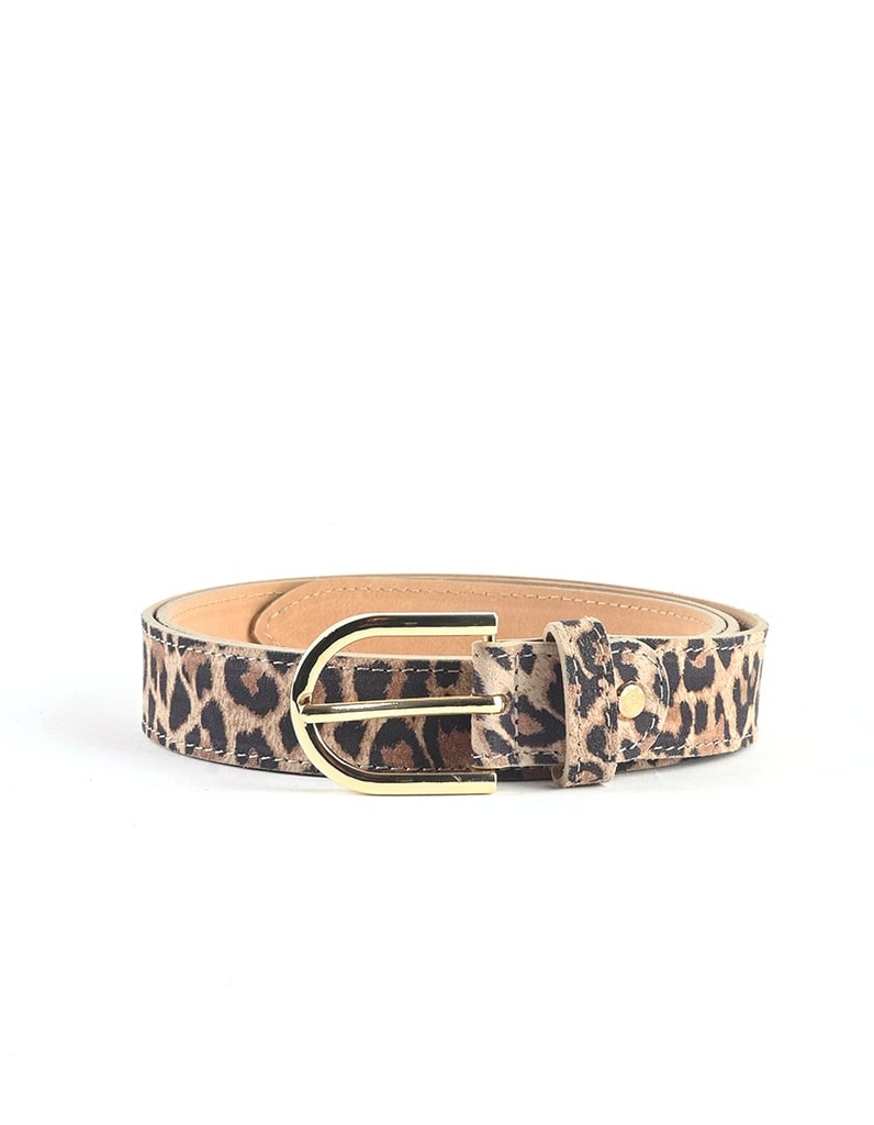 Nubuck Panter riem | 55300 (Panter Beige)