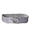 Kunstlederen Riem  - Gesp | Metallic Zilver | 400097