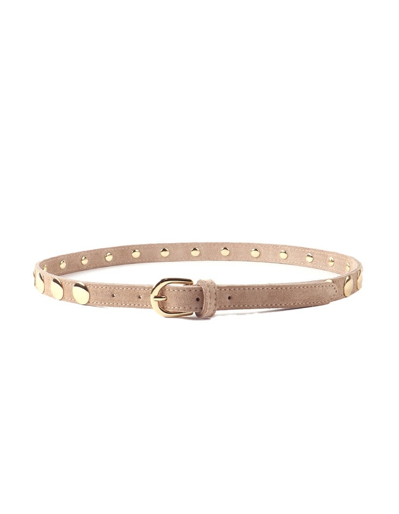 Lederen suede riem | Studs | 559060