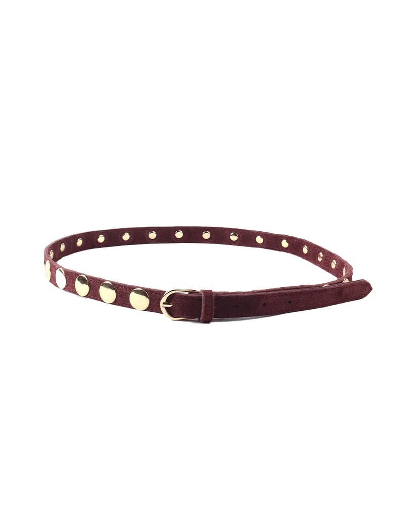 Lederen suede riem | Studs | 559060