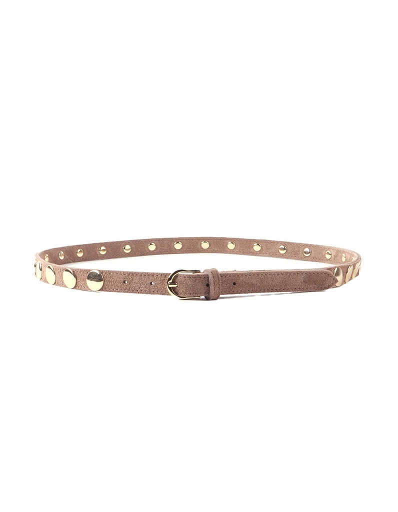 Lederen suede riem | Studs | 559060