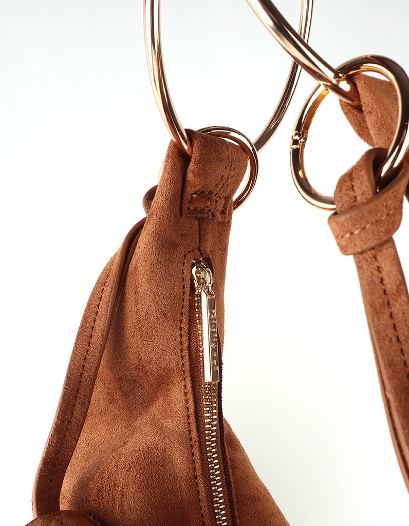 Kunstlederen suede schoudetas| 40093