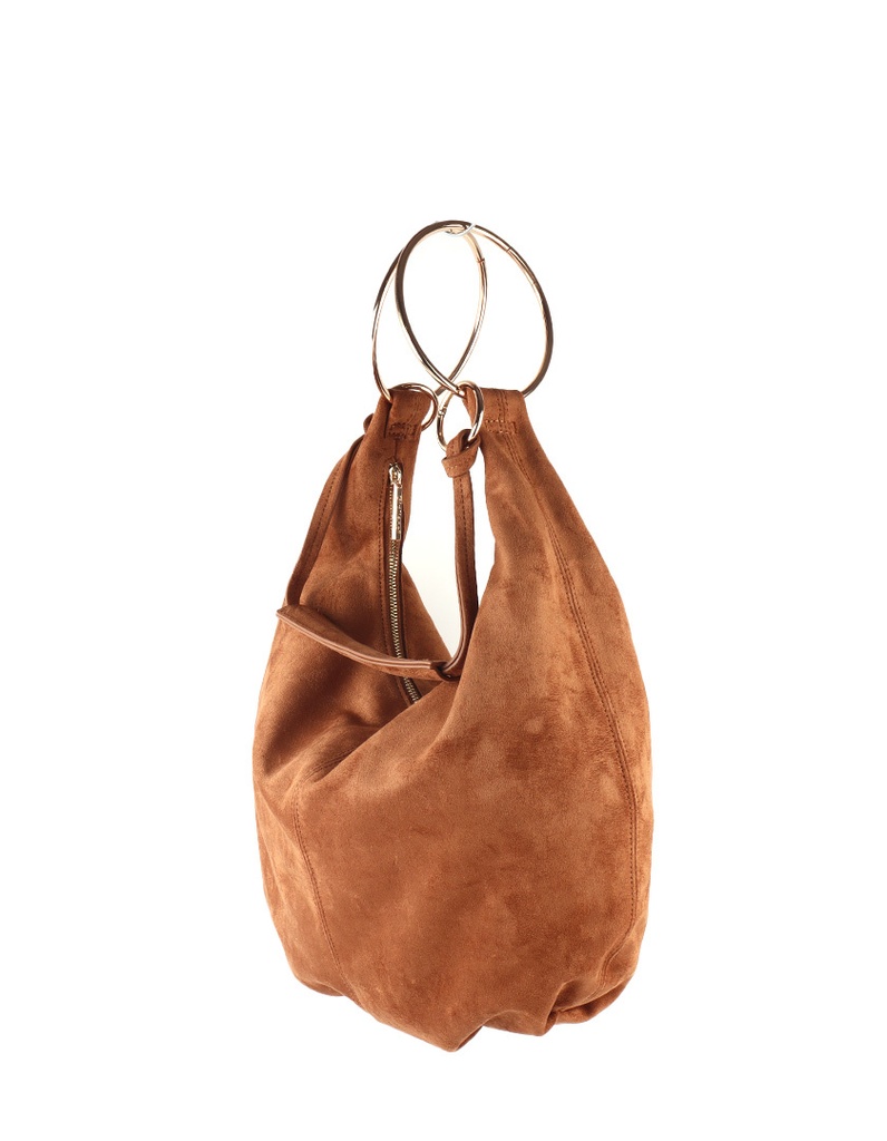 Kunstlederen suede schoudetas| 40093