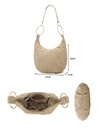 Kunstlederen suede schoudetas| 40093