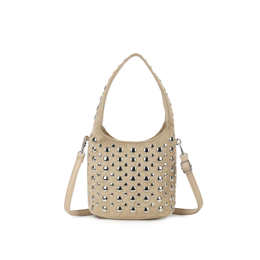 Kunstlederen suede schoudertas | 70143