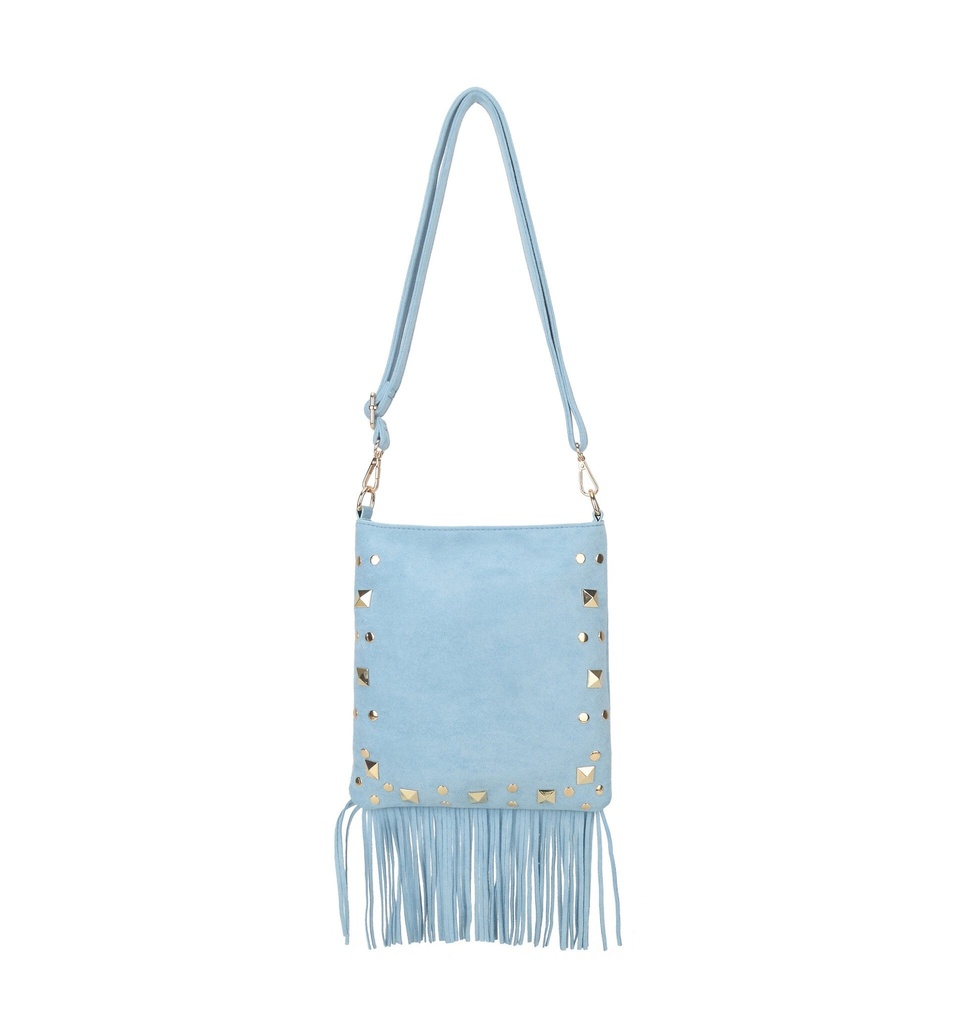 Kunstlederen suede schoudertas | 80166