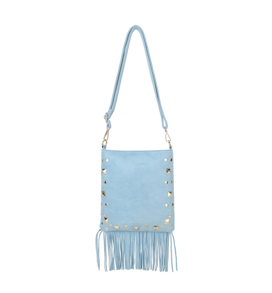 Kunstlederen suede schoudertas | 80166
