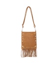 Kunstlederen suede schoudertas | 80166