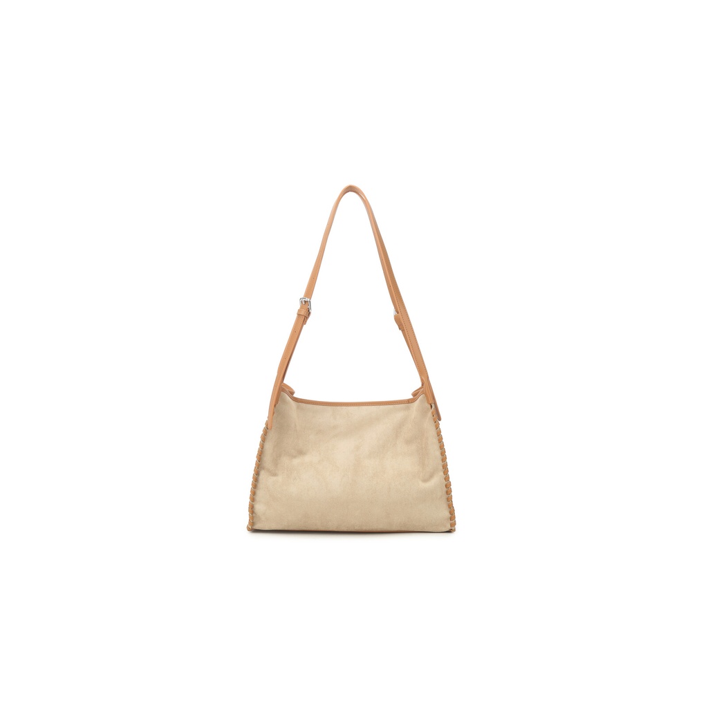 Kunstlederen suede schoudertas | 40091